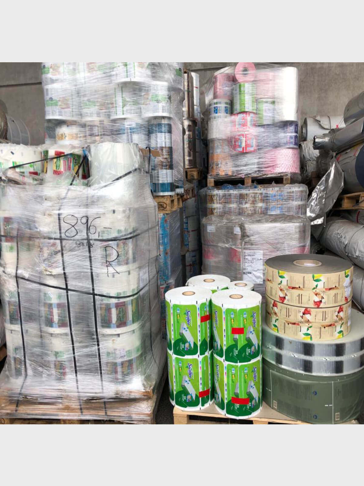Stocklot Of Printed Film  recycling